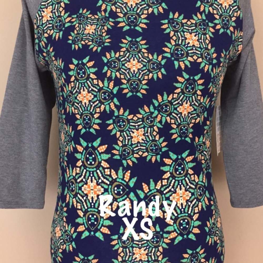 LuLaRoe Randy Baseball T new with tags